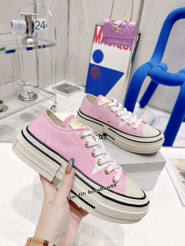 2022早春最新爆款匡威Converse x Feng Chen Wang王逢陳聯名拼接解構限量款系列半拖鞋 dx3587